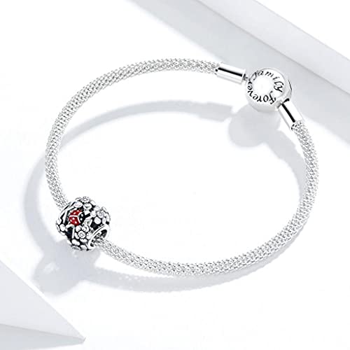 PAHALA 925 Sterling Silver Garden elves With Crystals Charm Bead