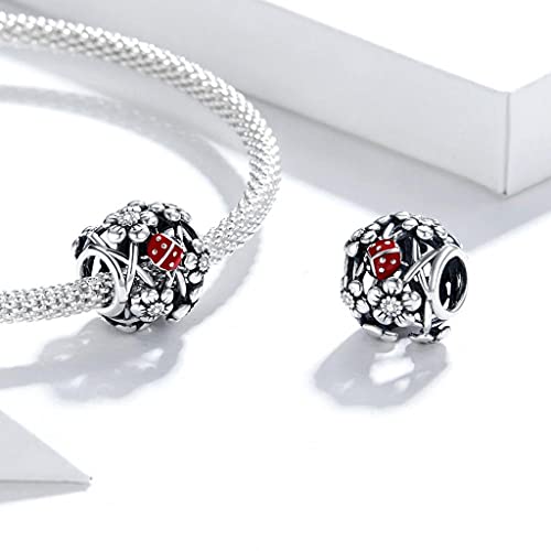 PAHALA 925 Sterling Silver Garden elves With Crystals Charm Bead