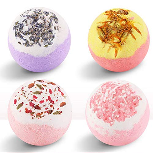 PAHALA Bath Bombs Gift Set With Natural Essential Oils Perfect for Bubble Spa 3.5 ounces