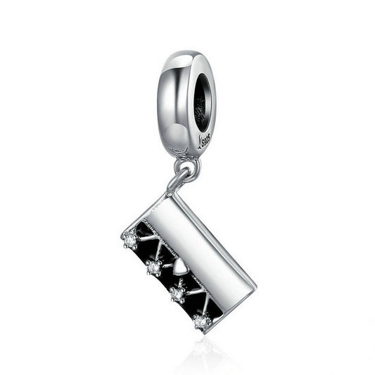 PAHALA 925 Sterling Silver Fashion Handbag Crystals Charm Bead Fit Bracelets