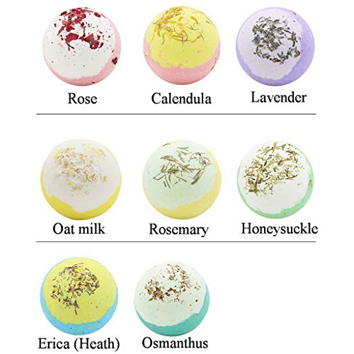 PAHALA Bath Bombs Gift Set With Natural Essential Oils Perfect for Bubble Spa 3.5 ounces