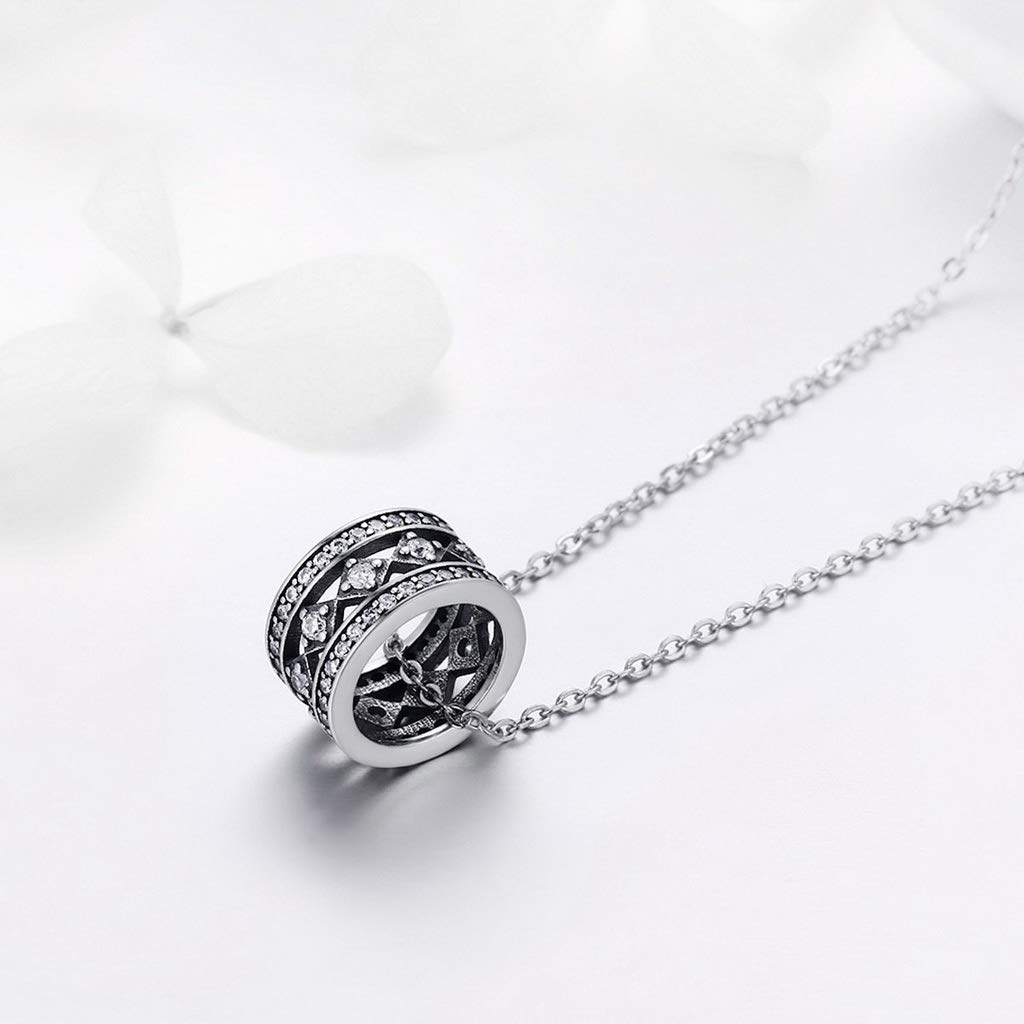 PAHALA 925 Sterling Silver Vintage Fascination Pendant Necklace