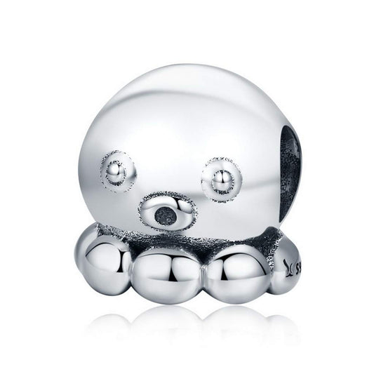 PAHALA 925 Strling Silver Cute Octopus Squid Charms
