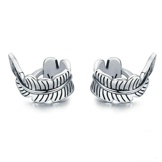 PAHALA 925 Sterling Silver Vintage Tree Ears Clip Earrings