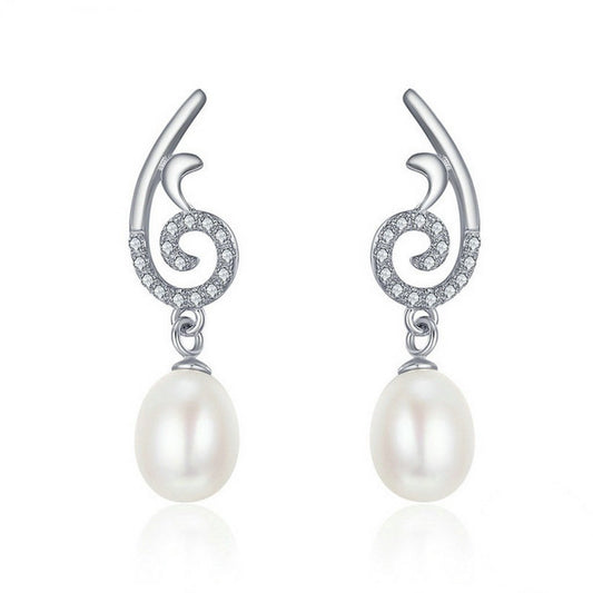 PAHALA 925 Sterling Silver Power With Crystals Party Wedding Drop Earrings