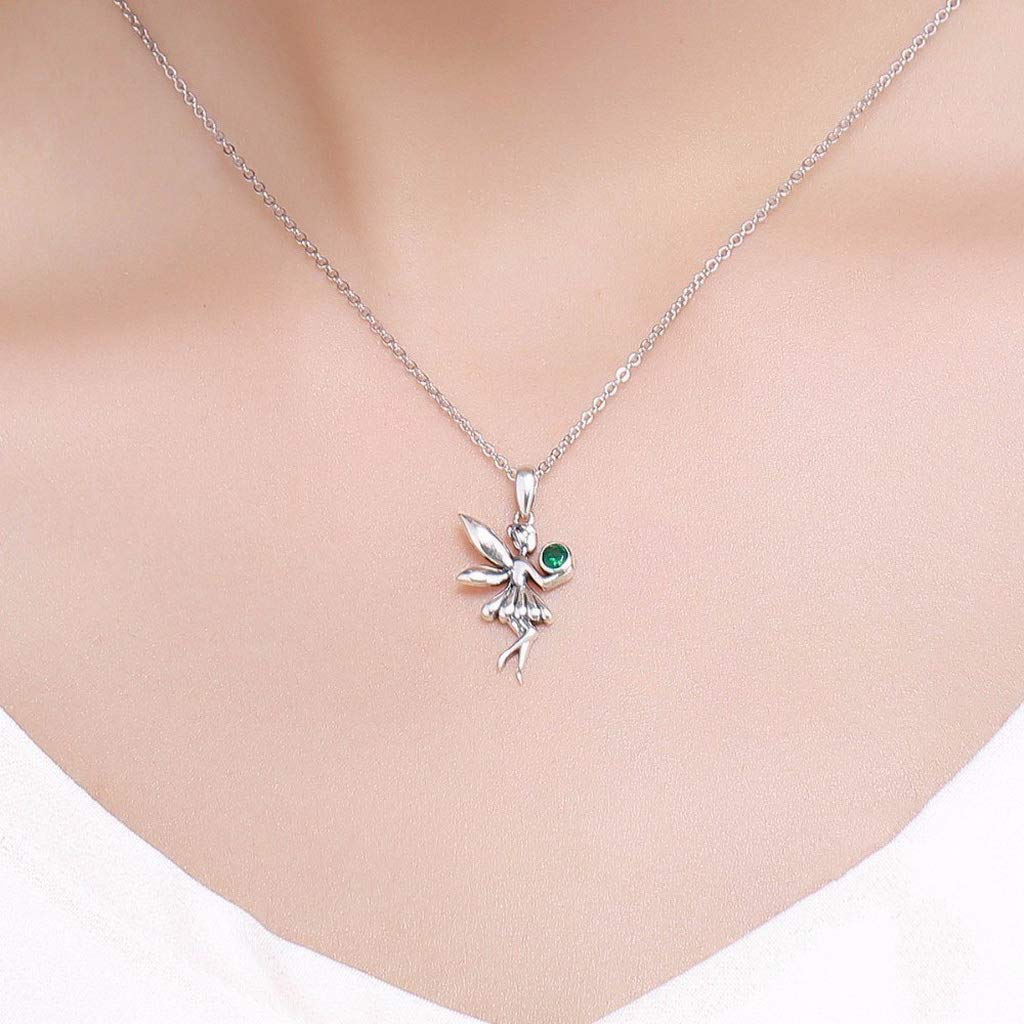 PAHALA 925 Sterling Silver Forest Fairy Pendant Necklace