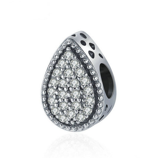 PAHALA 925 Sterling Silver Eternal Tears with Crystals Charm Bead