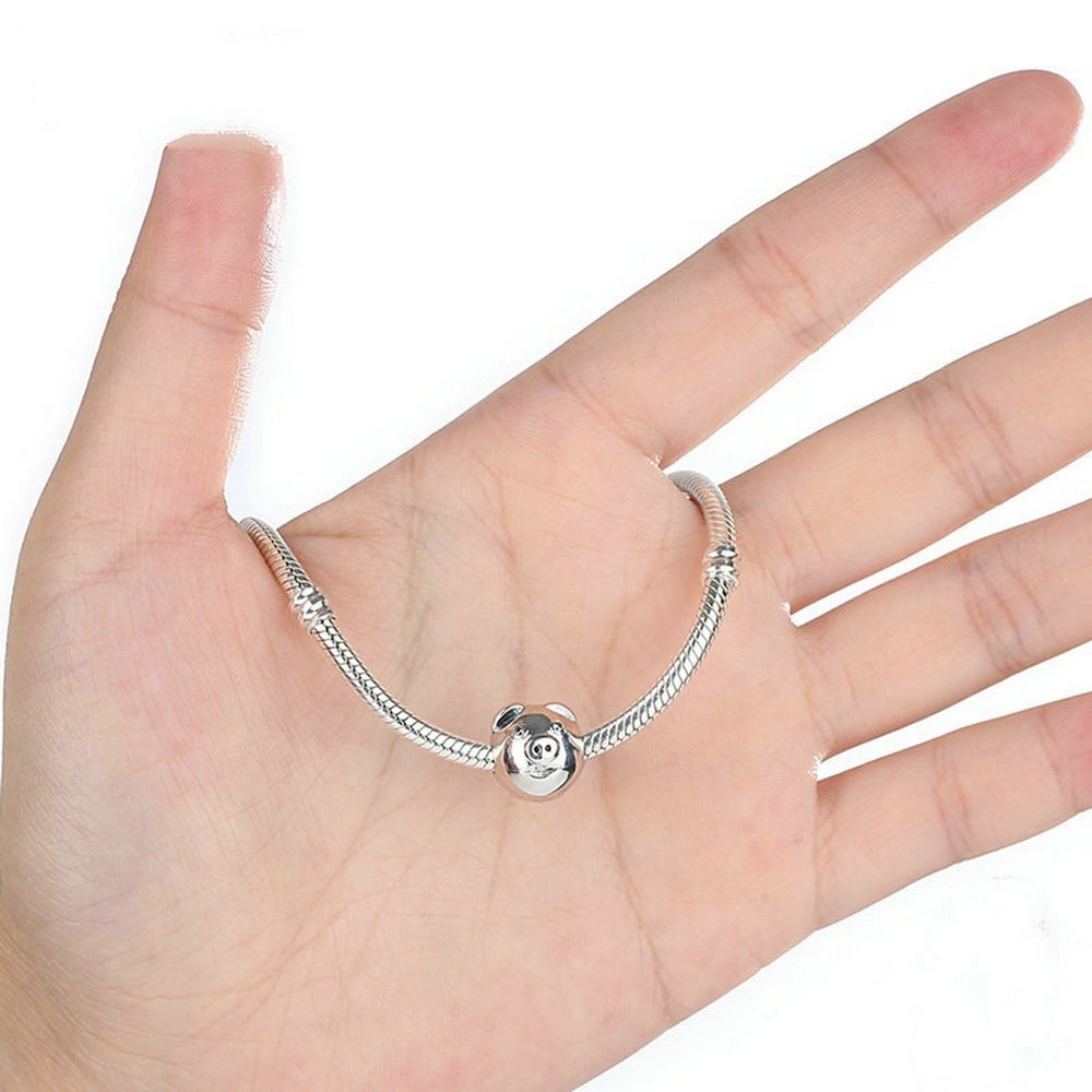 PAHALA 925 Strling Silver Cute Pig Charms Pendant Fit Bracelets Necklace