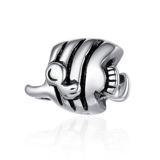 PAHALA 925 Sterling Silver Cute Tropical Fish Charm Bead