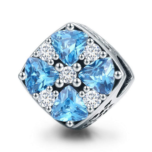 PAHALA 925 Strling Silver Summer Dazzling Blue Charms